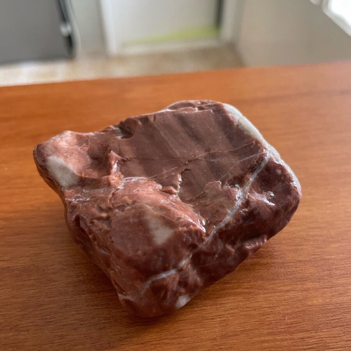 Natural red jasper with quartz new, unique piece