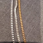Chain set used, 3 different colors