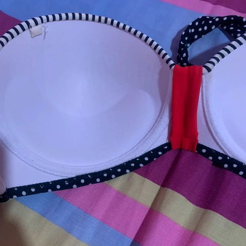 Bikini tops set size M like new, pink and blue