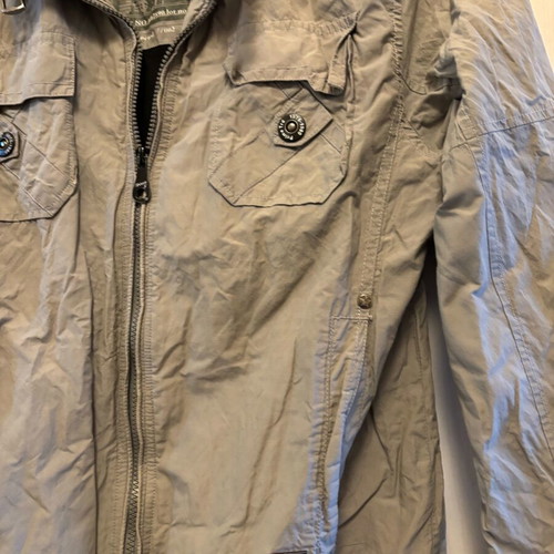 Jacket used, gray and beige, size L