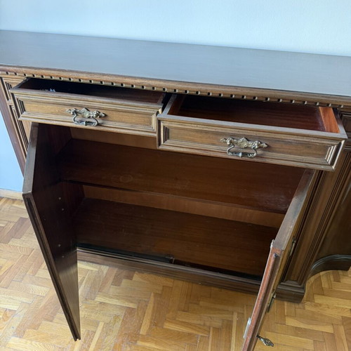 Vintage wooden buffet table from the 1970s