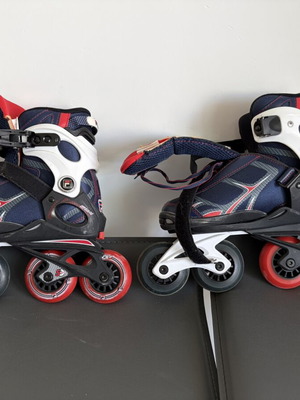 Fila roller skates refurbished with laces, velcro, and ankle buckle