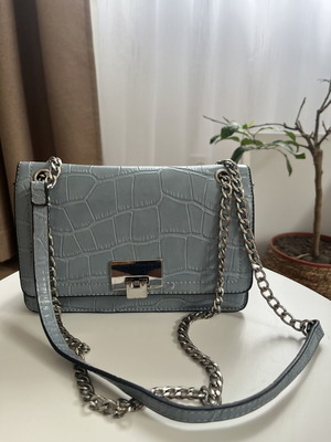 Light Blue Shoulder Bag used with few stains