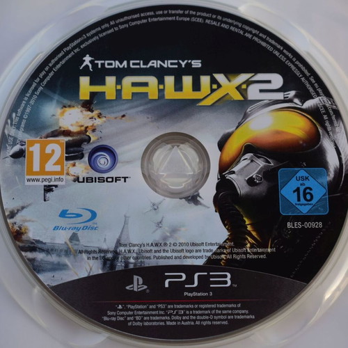 Tom Clancy's H.A.W.X 2 PlayStation 3 game like new, flight action simulator