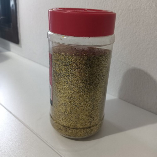 Glitter set like new, gold and green glue for crafts