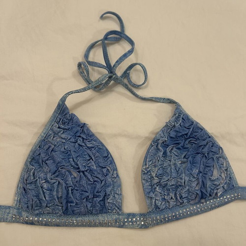 Pin-Up Stars Denim Effect Bikini Set size S very good condition