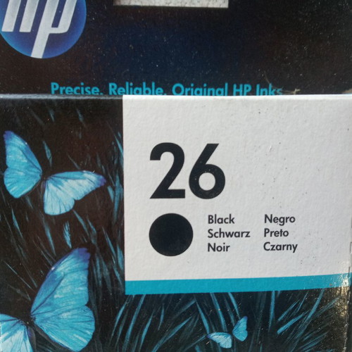 HP 26 Large Black ink cartridge new