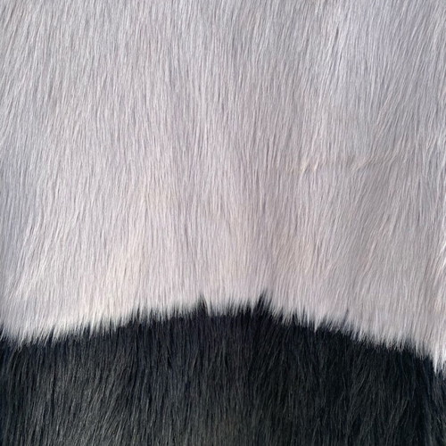 Sleeveless fur vest like new, black and gray, size L