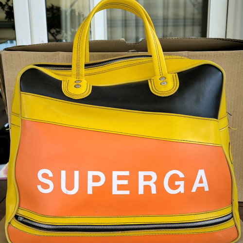 Superga Vintage Eco-Leather Shoulder Bag used, multicolor