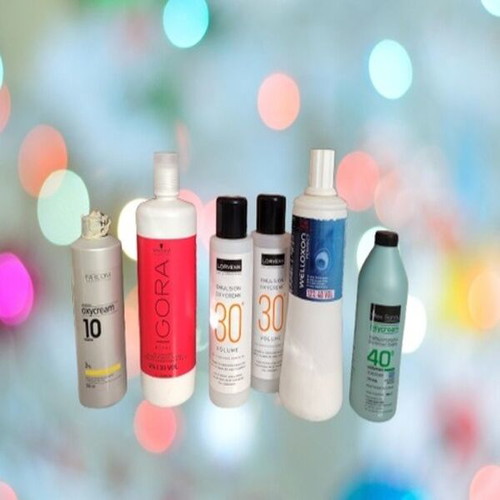 Hair dye oxygen used, pack with Farcom, Schwarzkopf, Lorvenn, Wella, Miss Sandy