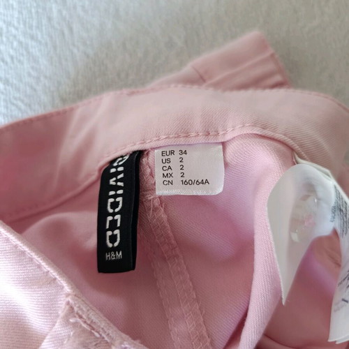 Women's pink fabric pants like new, size XS