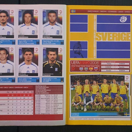 Panini EURO 2008 Austria-Switzerland album used, 100% complete