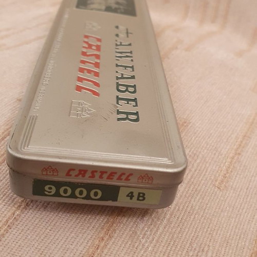Castell pencil case used, antique from Germany