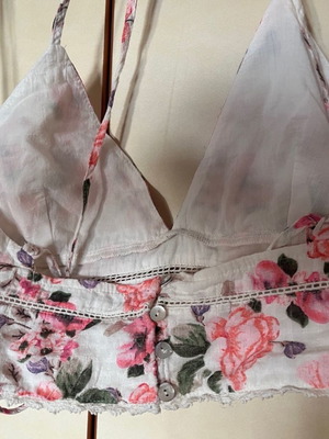 Zara тениска нова малка бяла