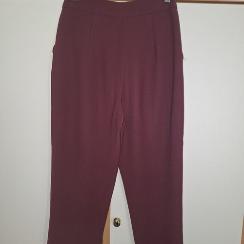 Straight pants bordeaux Monochrome like new, size XS
