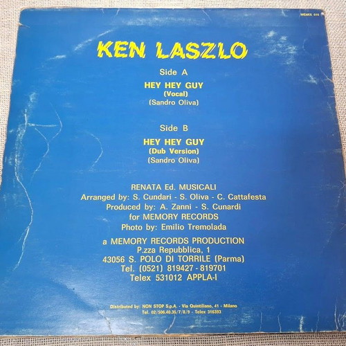 Ken Laszlo Hey Hey Guy 12' βινύλιο μεταχειρισμένο, ηλεκτρονική