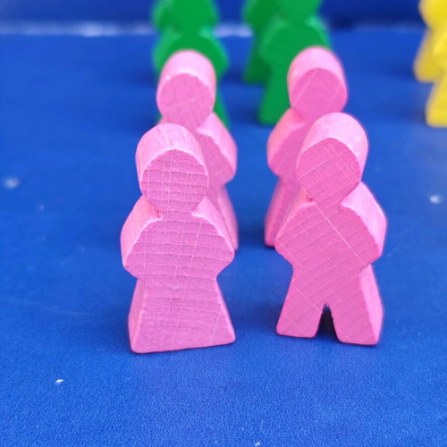 Four Seasons board game pieces used, wooden