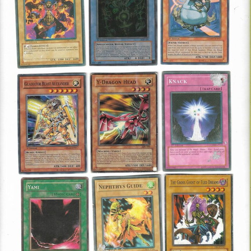 Yu Gi Oh! pack of 18 used cards from 1996