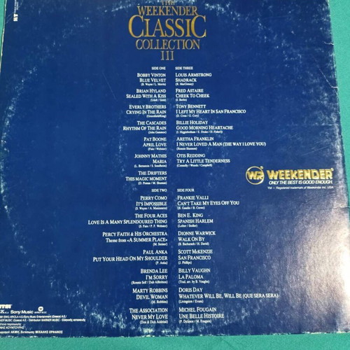 The Weekender Classic Collection III vinyl record like new