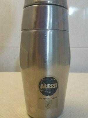 Alessi Vintage Cocktail Shaker употребяван от неръждаема стомана 600ml