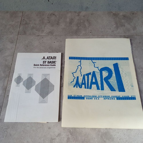 Atari ST Basic 1989 manuals pack 2 used videogame instructions