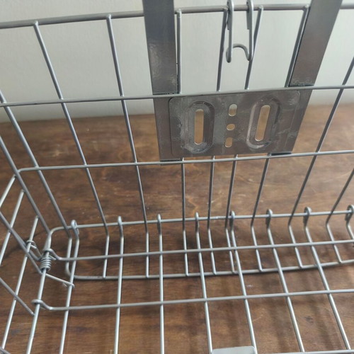 Metal bicycle basket that opens and closes new