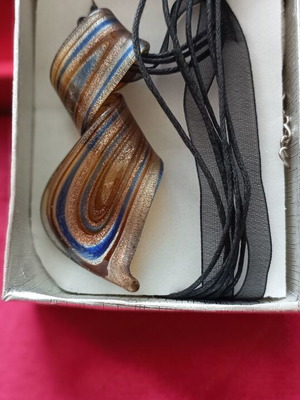 Murano necklace new with gift box, colorful and black