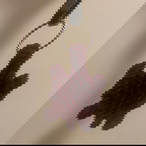 Μπρελόκ Βουργουνδι μακράμε χελωνάκι καινούργιο