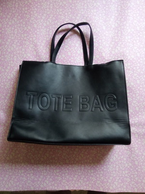 Tote bag, black handheld