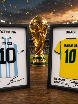 Premium 3D Printed Football Legend Frame made to order