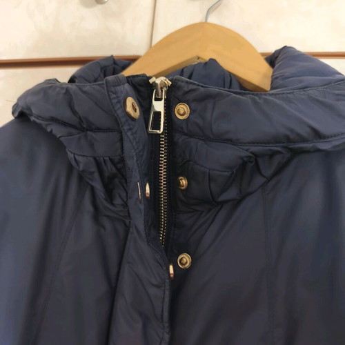 Esprit long puffer jacket size M like new, navy