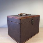Retro storage box with handle used, decorative and practical 27x20x19 cm