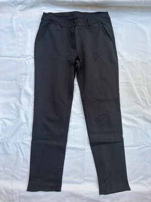 Blue striped office style fabric pants used, size M