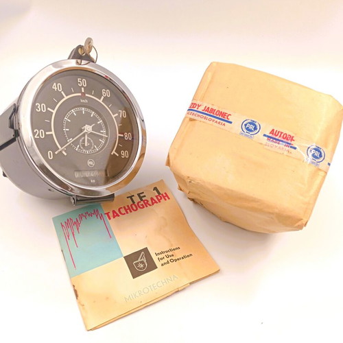 Mikrotechna TF1 Vintage Tachograph NOS from Czechoslovakia