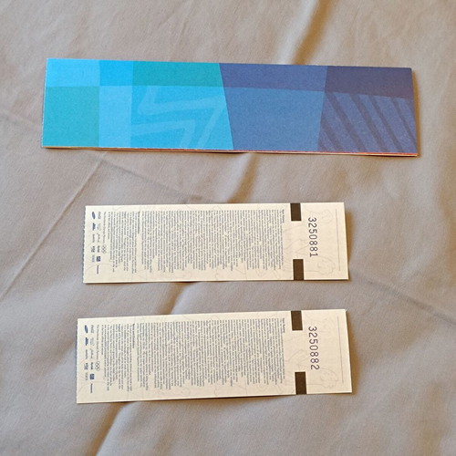 Athens 2004 Olympic tickets used, athletics and fencing with case