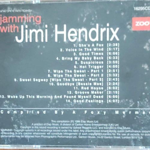 Jimi Hendrix Jamming With CD unused, rock