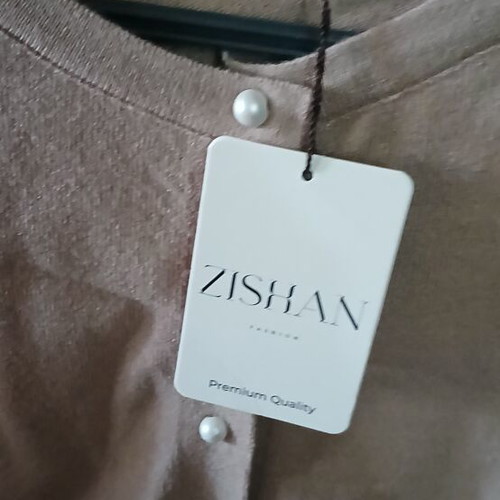 Cardigan with Pearl Buttons, New, Beige, Cashmere Blend, One Size