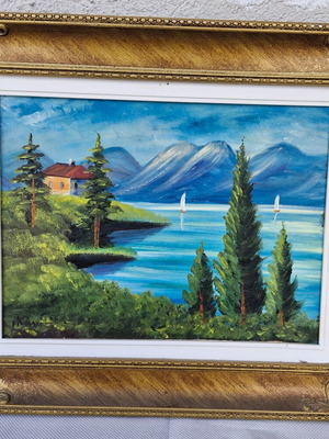 Vintage frame with embossed border used, approx. 50×60 cm