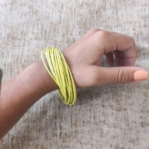 Bracelet new yellow metallic phosphorescent