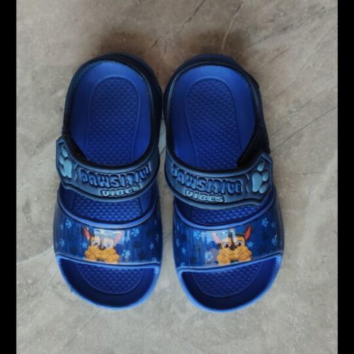Paw Patrol plastic sandals like new, size 27, blue