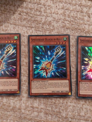 Yu-Gi-Oh Speedroid Block and Roll x3 καινούργιο super rare