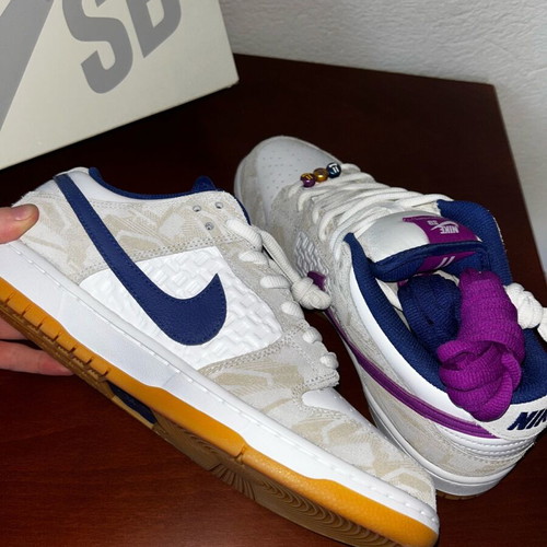 Nike SB Dunk Rayssa new, size 44, white and blue
