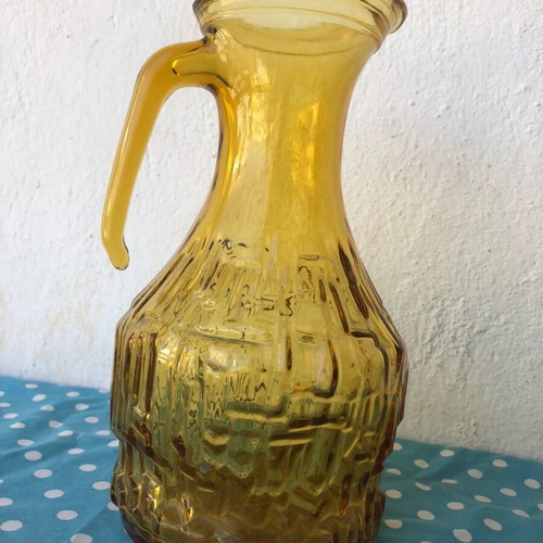 Glass jug with handle Bormioli Rocco used