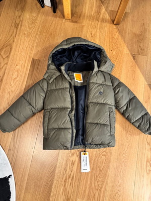 Timberland kids jacket new, 6 years old, green
