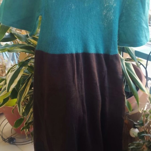 Benetton wool dress like new with short sleeves