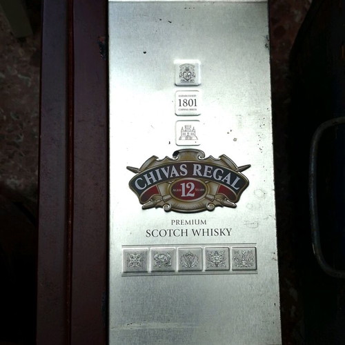 Chivas Regal box used, wooden collectible