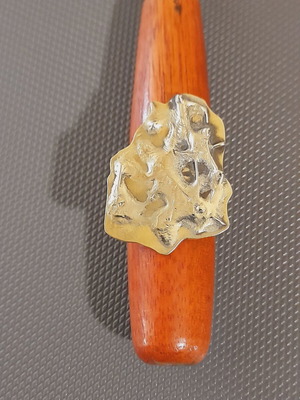 Handmade ring with 925 silver and bronze new