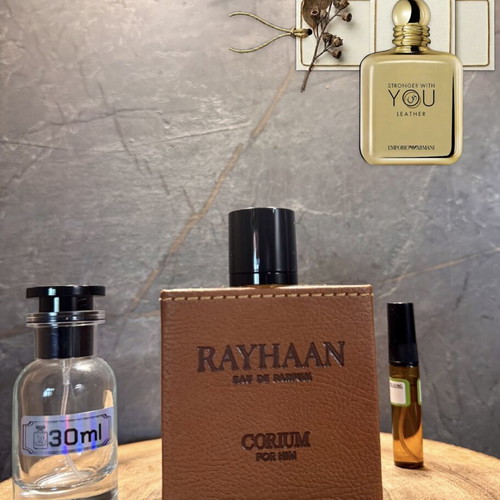 Rayhaan Corium Eau de Parfum 5ml decant, leather collection