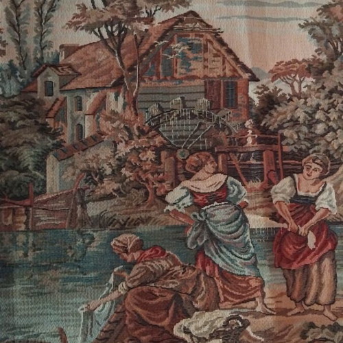Vintage wall tapestry 210x82 cm new, classic Boucher design