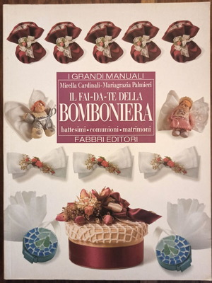 Bomboniera book like new, Italian, craft guide